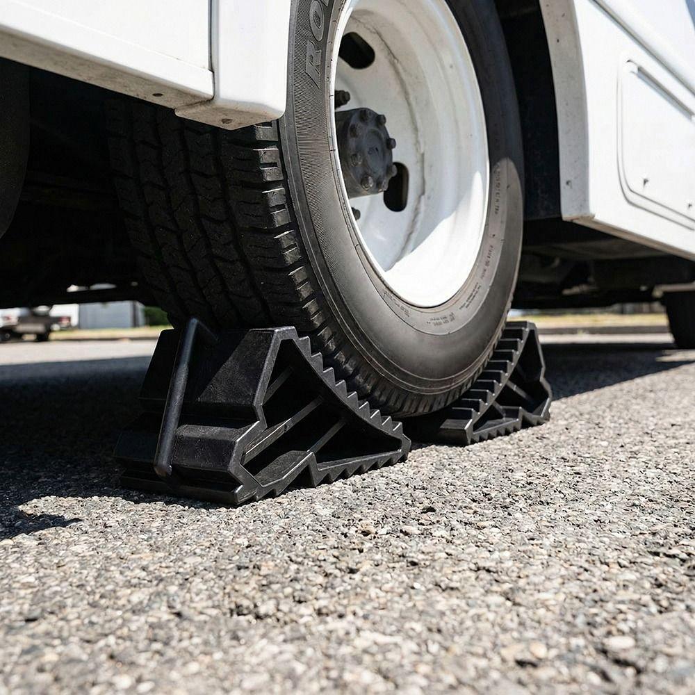 Anti-slip Wheel Chock Portable Tire Support Pad Slip Stopper Block Wheel Blocks  Wheel Alignment