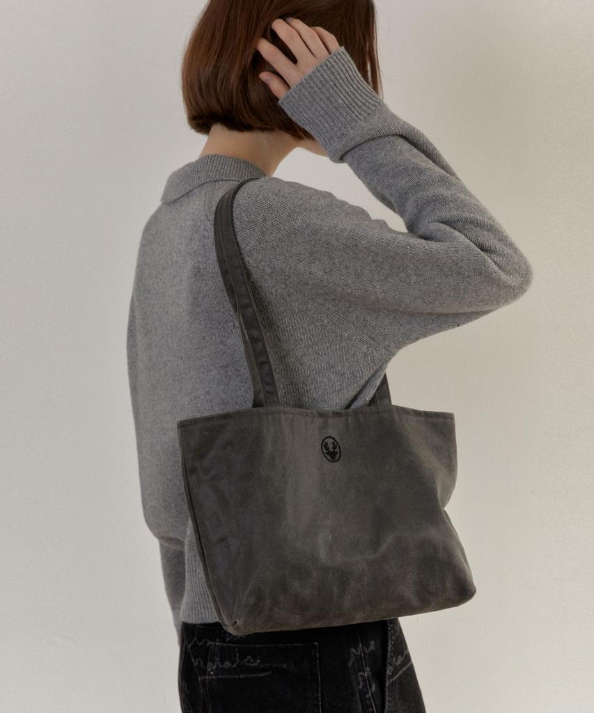 Dearmydeer Suede Shoulder Bag_ Gray