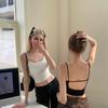 Summer Short Sexy Hottie Backless Halter Top Female Style Slim-fit One Cup Vest