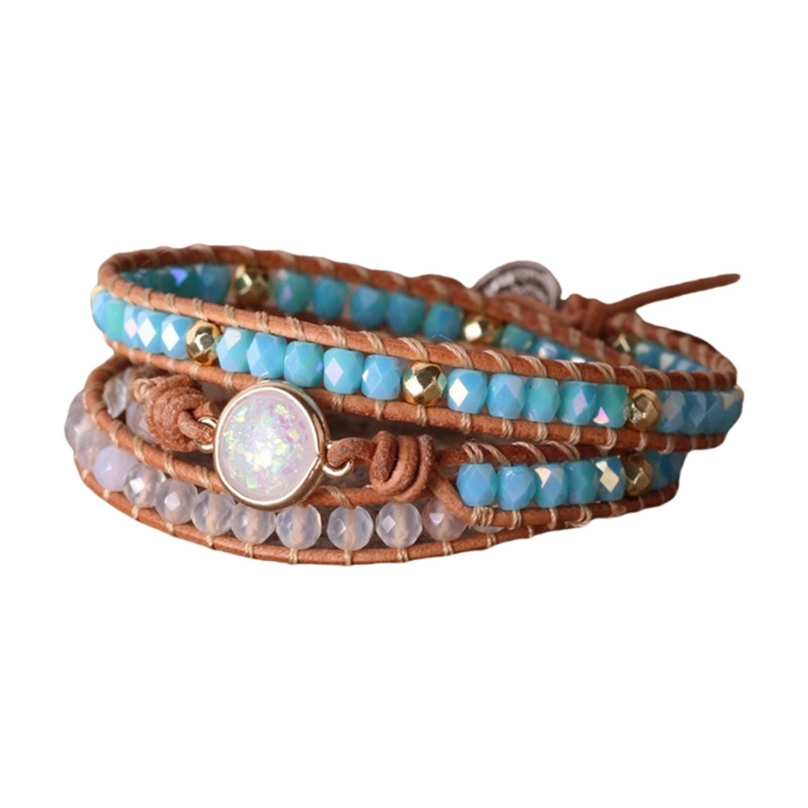 

Браслет ручной работы в богемном стиле с бусинами Элегантный браслет с бусинами в богемном стиле Цепочка на запястье Легко подчеркивает ваш стиль