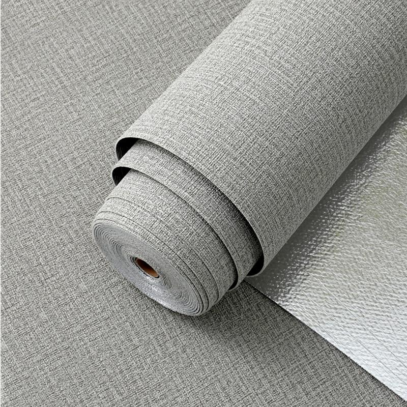 

Linen Partten Solid Color 3D Thickened Waterproof Foam Self-adhesive Background Wall Renovation Wallpaper Wall Stickers 50cm x 2.8m