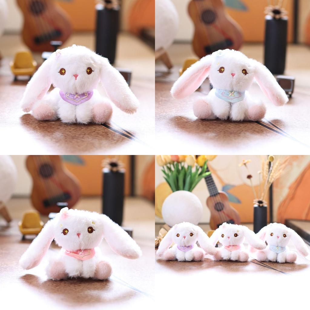 Bunny Plush Keychain Ultra Soft Stuffed Animal 14cm Bag Charm Gift For Kids Teens
