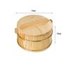 Wooden Steaming Rice Bucket Reusable with Cover for Home Restaurant Kitchen
