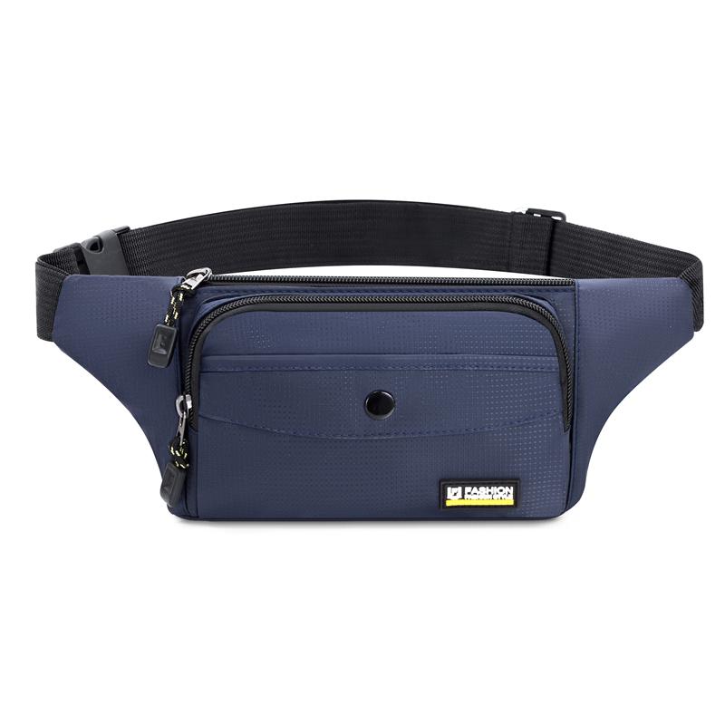 Men's Casual Sports Travel Waist Bag Lightweight Riding Chest Large Capacity Crossbody Bag  Phone Pocket