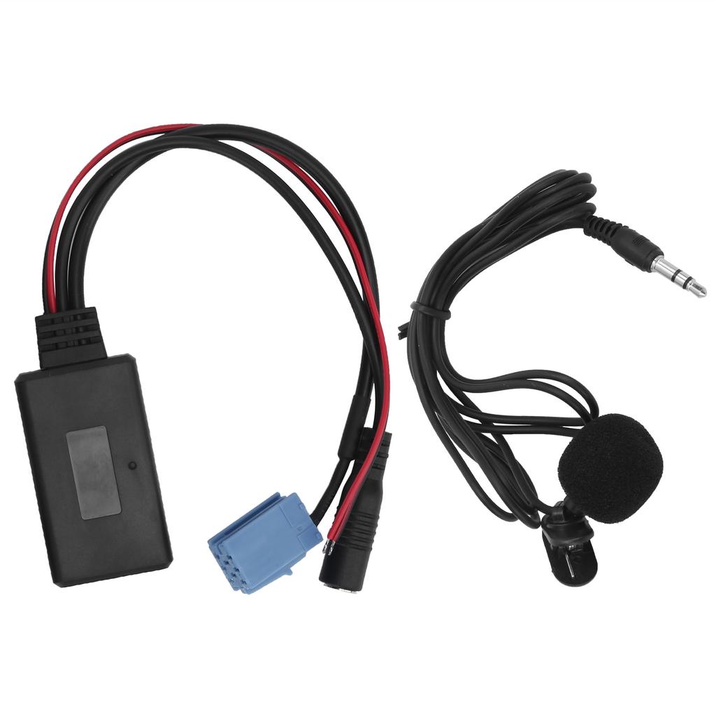 Autoradio Mikrofon Mini ISO 8Pin mit Verkabelungsadapter Bluetooth 5.0 für Mobiltelefon Tablet MP3