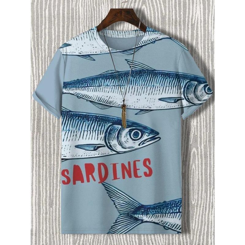Funny Art Pattern 3D Printed T-Shirt For Men Summer Casual Tees Round Neck Tops Loose Short Sleeves Clothing