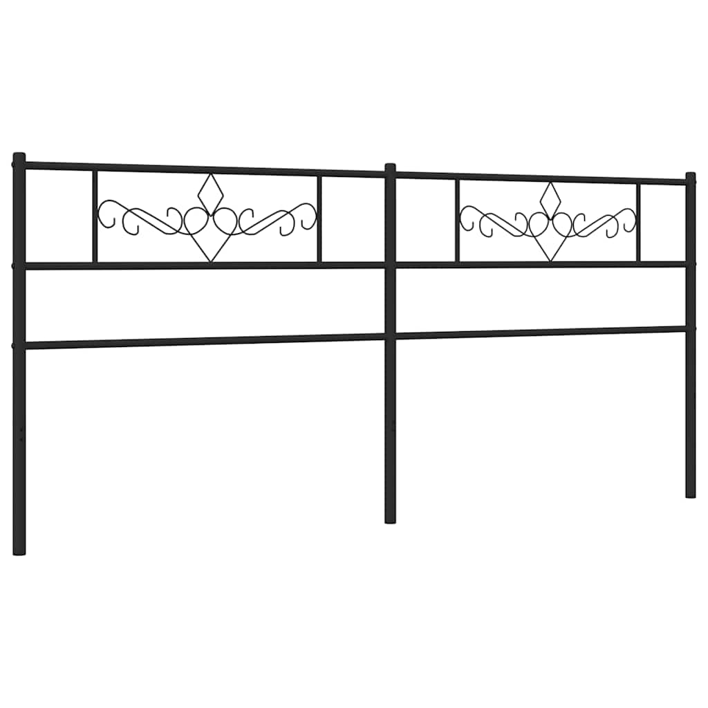 Replacement Headboard Metal Black 200 Cm