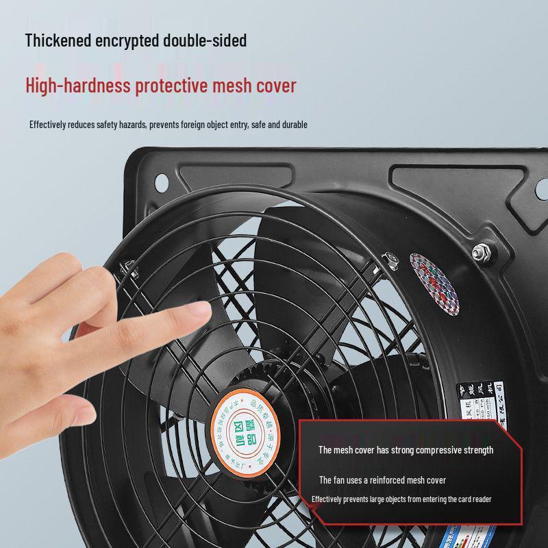 220V & 380V Low Noise Axial Fan: Silent Square Outer Rotor Ventilator for Kitchen Smoke Exhaust and Industrial Use.