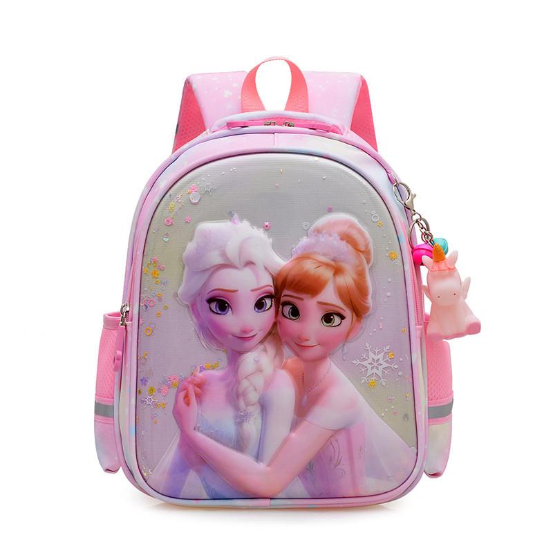 Elsa Unicorn 3d Hard Shell Kids Backpack With Breathable Straps For School Elsa Pink,33cm