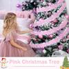 Shiny Pink Tinsel Garland Pink Christmas Party Props Sequined Tinsel Garland  Decoration Supplies