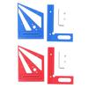 Woodworking Ruler Multifunctional Angle Measuring Ruler Aluminum Alloy Square Tool for Scribing and
