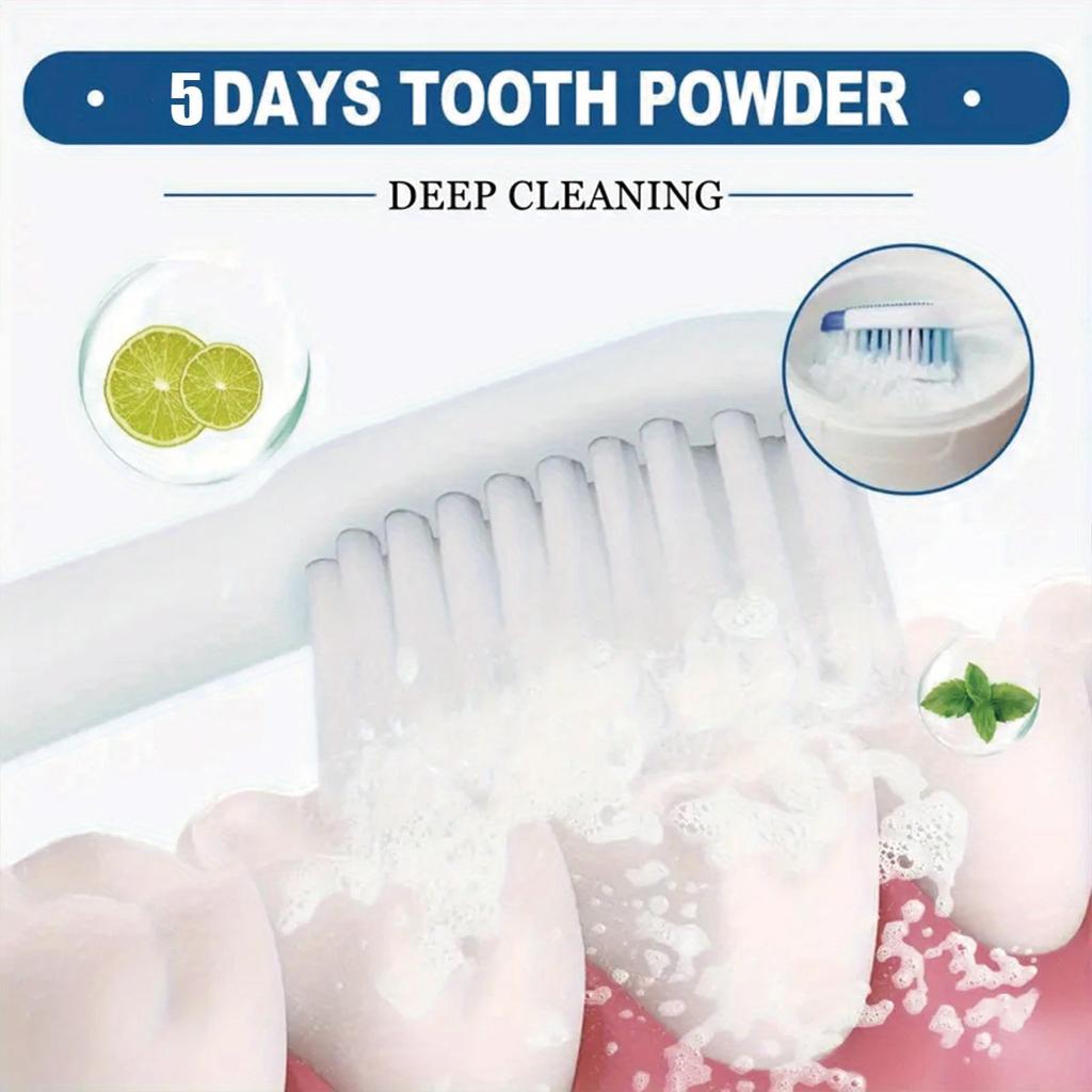 Delicate Tooth Powder for Deep Cleaning, Brushing the Surface and Gaps of Teeth To Maintain Fresh and Hygienic