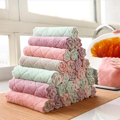 Microfiber Tea Towels -20 Pieces Set, Super Absorbent Dishwashing Cloth, Microfiber Kitchen Towels, Dishwashing Cloth, Cleaning Cloth, Random Color