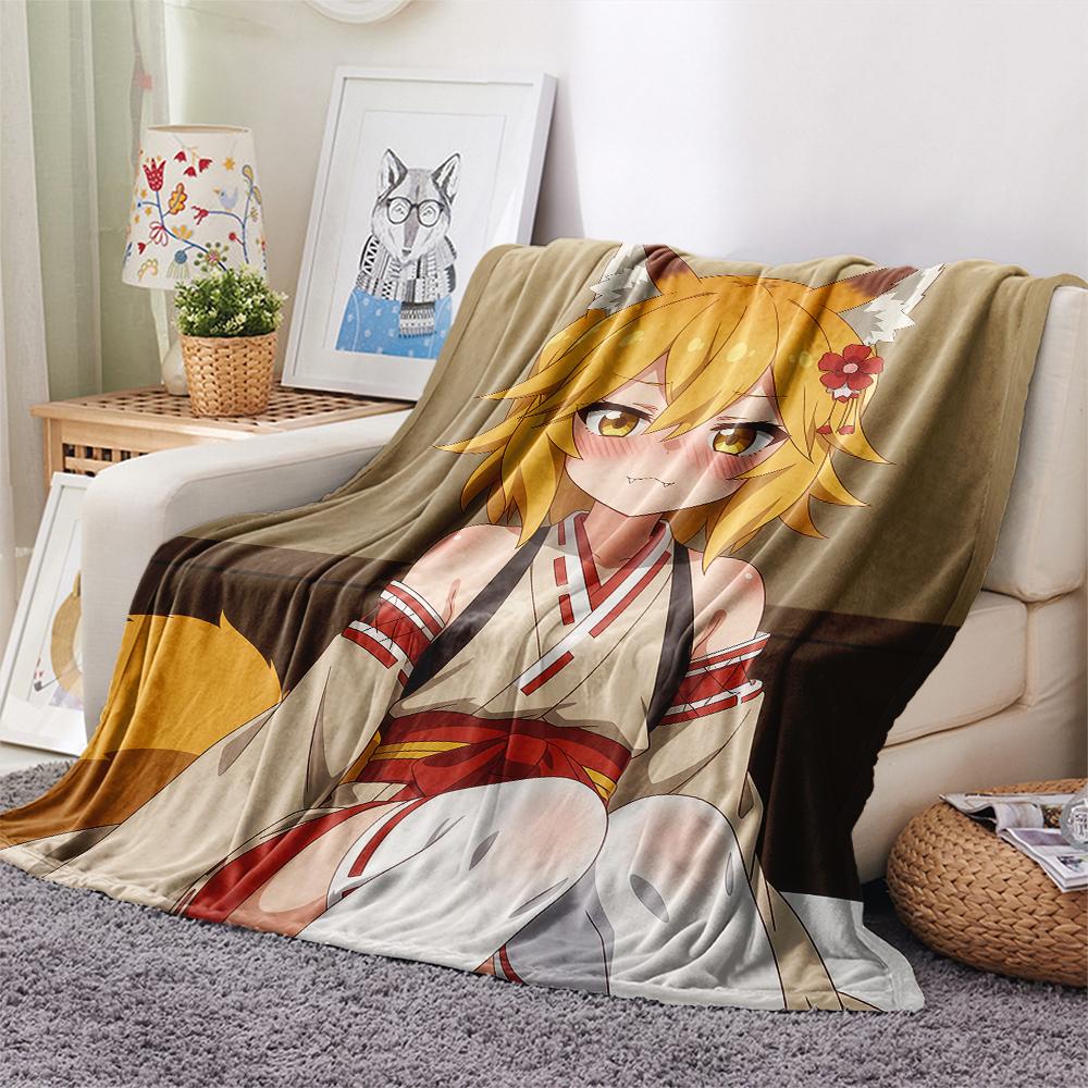 1Pc Cartoon Print Flannel Blanket, High quality Comfortable for All Seasons, Home Decor, Warmth and Comfort, Perfect for Christmas Birthday Gift