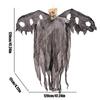 Hängbarer Halloween Skelett Geist mit leuchtenden Augen Szene Hofdekoration Leuchtend Elektrische Induktion für Themenpartys