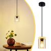 Pendant Light - NETTLIFE - 1 Glass Shade - Black - Metal - E27 Socket