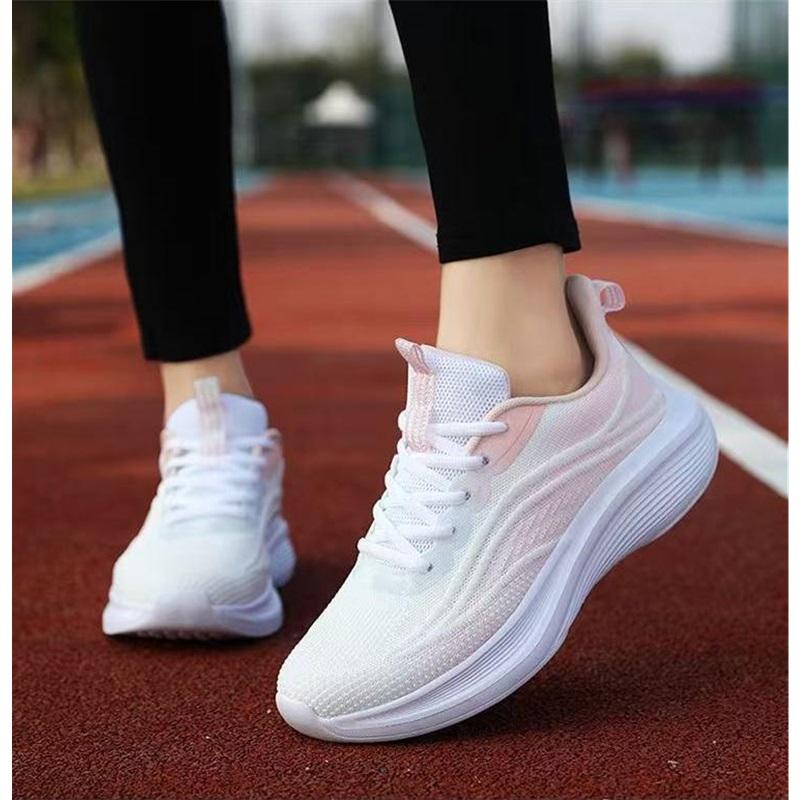 Damenschuhe, Sportschuhe, Damen-Laufschuhe, Stoßdämpfende Schuhe, Freizeit-Meshschuhe mit weicher Sohle, Atmungsaktive Laufschuhe
