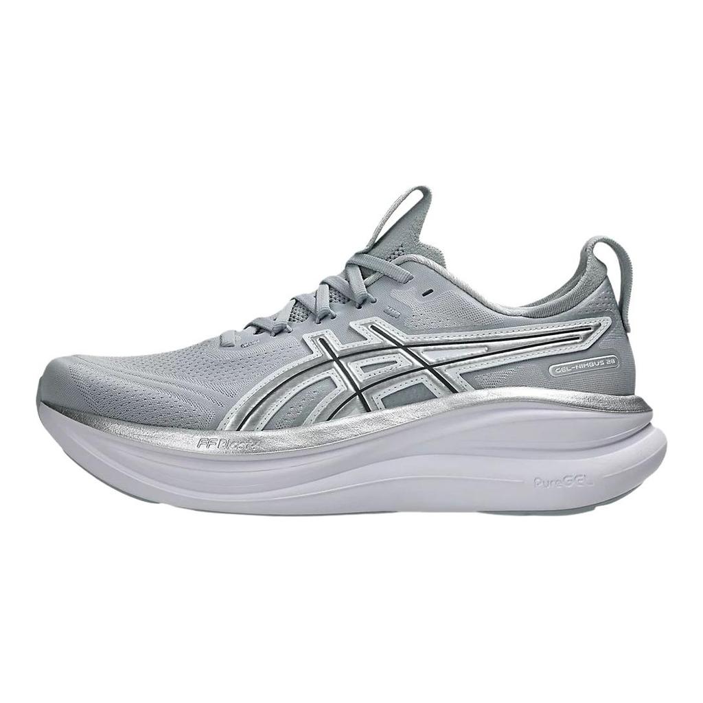Asics GEL NIMBUS 28 Scarpe da Corsa Traspiranti da Uomo Grigio Argento 1011C222-020