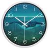 Whale And City Under The Sea Creative Design Wall Clock Environmental Protection Clock J4O2Y5