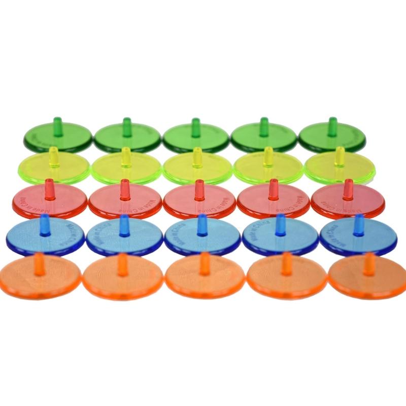 Transparent Colorful Golf Ball Position Markers Plastic Light weight Multicolor Selection Easyly Green Identification