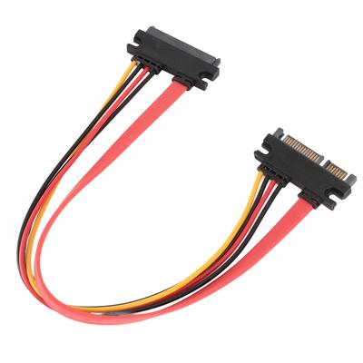 22-Pin SATA Stromverlängerungskabel Serial ATA Stecker auf Buchse Combo Daten Strom Verlängerungskabel 1ft