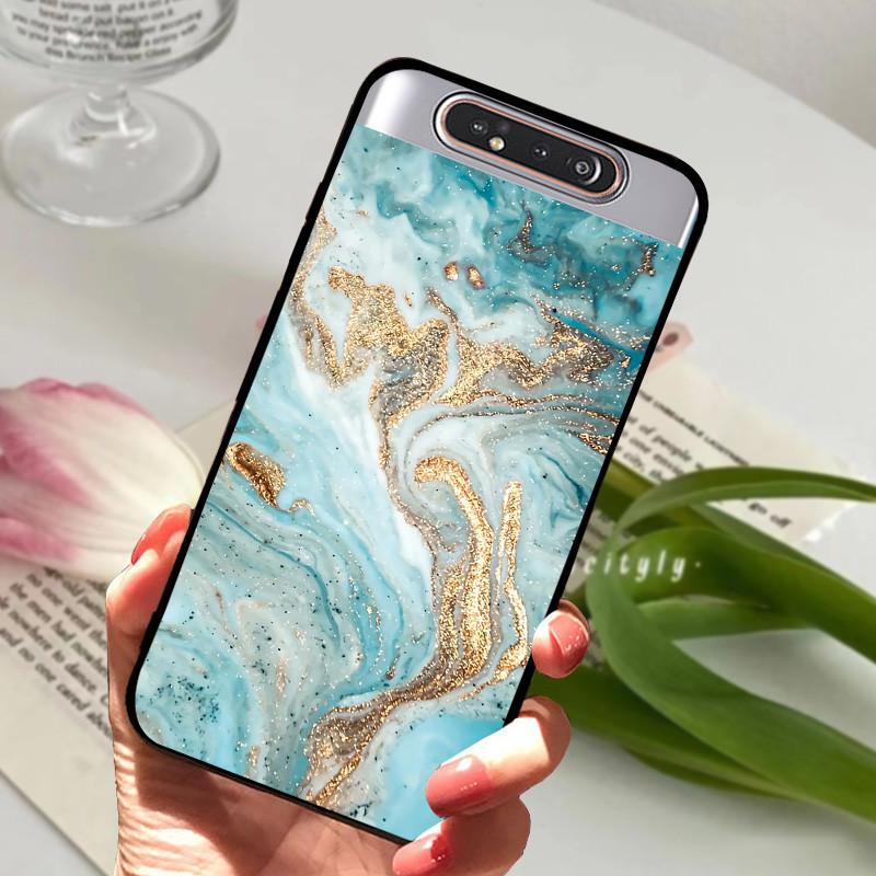 Per Samsung Galaxy A80 Custodia A 80 Antiurto Morbida TPU Silicone Copri Telefono Per Samsung Galaxy A80 Funda A80 2019 Capa Cartone Animato