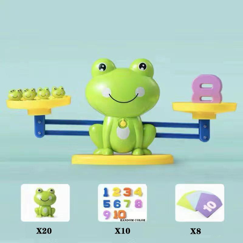 Children's digital frog balance toy early education puzzle addition and subtraction enlightenment balance mathematics teaching t