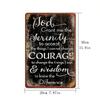 Retro Style Metal Wall Plaque Sign for Home Decor