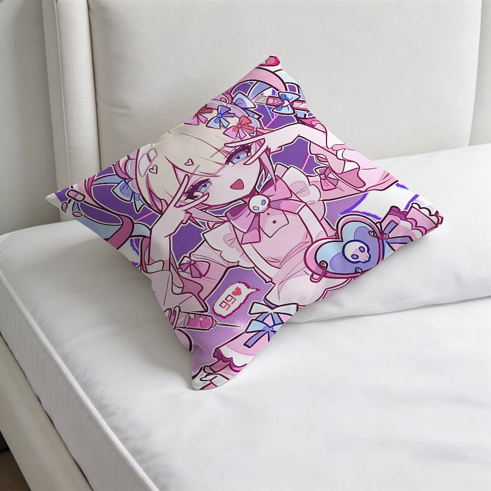 Kangel NNeedy Streamer Overload Square Pillow Case Soft Decorative Throw Pillow Cover for Home Sofa Bed