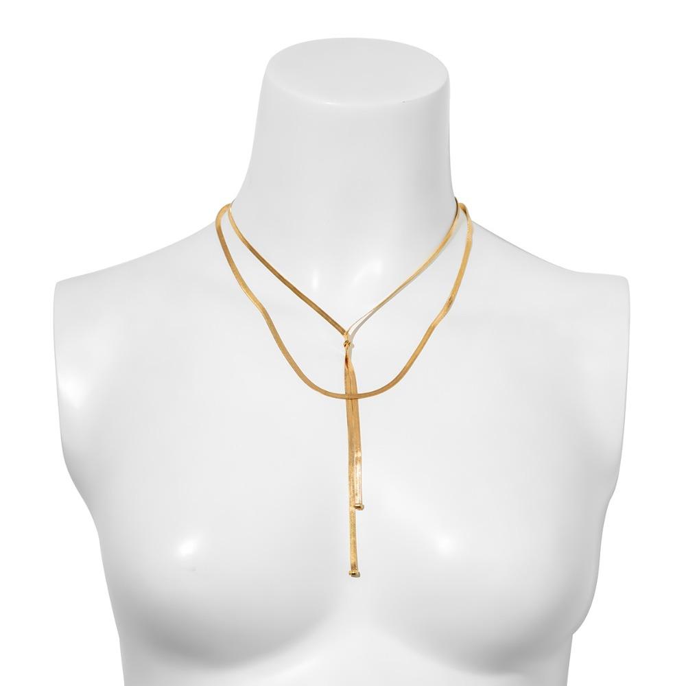 Simplicity Necklace Fashion Collarbone Necklace Creative Metal Snake Bone Chain