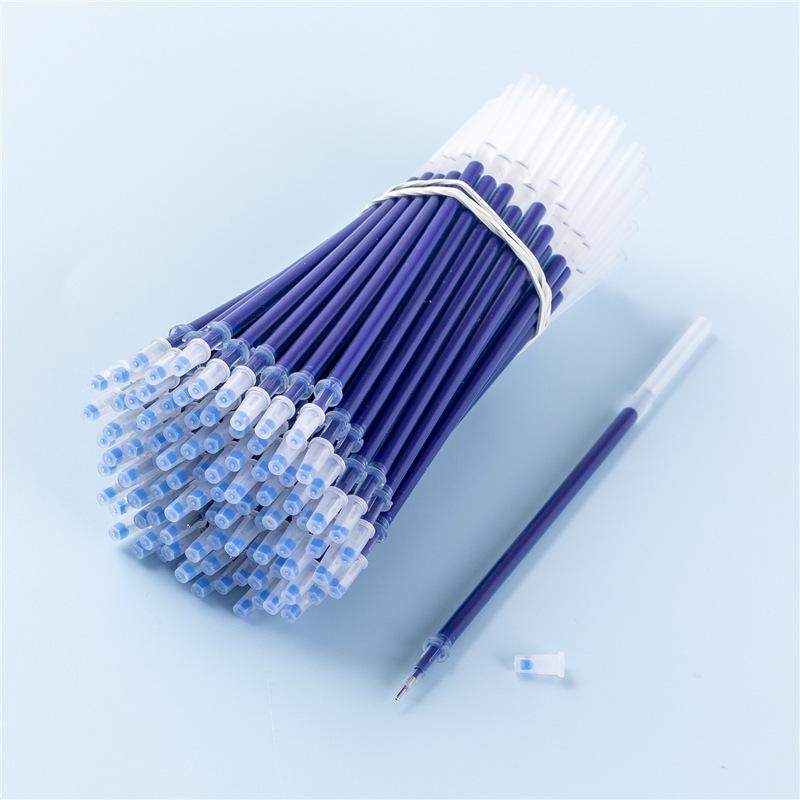 100-Pack: 0.5mm Black, Red & Blue Pen Refills, Full Needle Tube Bullet Head, Ideal for Students & Teachers