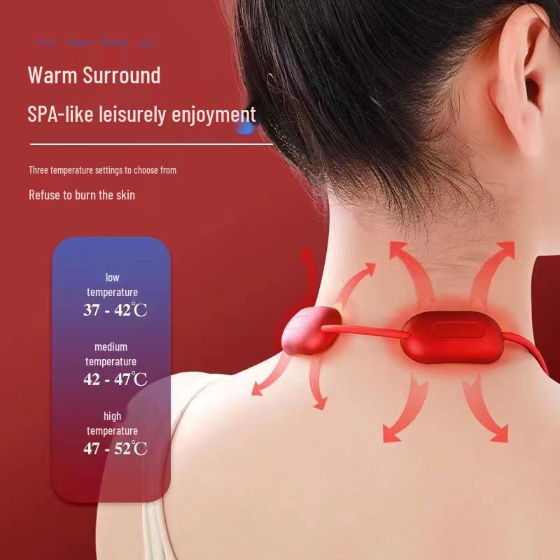 Smart Portable Neck Massager with Pulse Heat Therapy