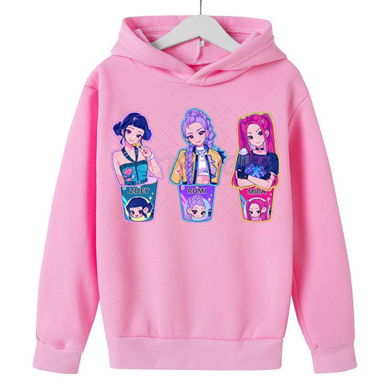 Kinder Unisex Hoodies & Sweatshirts KPop Dämonenjäger Mode Kinder Hoodie Lässiger Hoodie