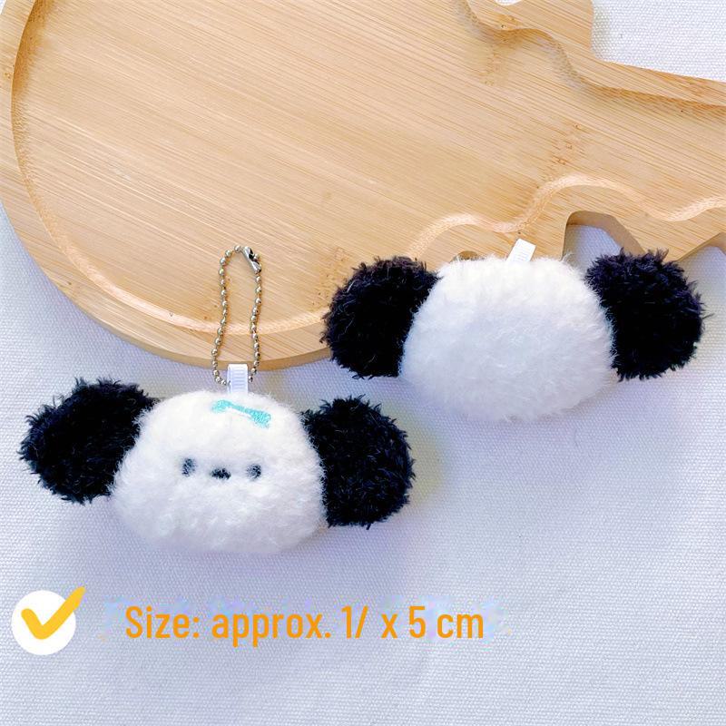 Cartoon Dog Plush Pendants: DIY Animal Accessories for Hats, Clothing, and Socks