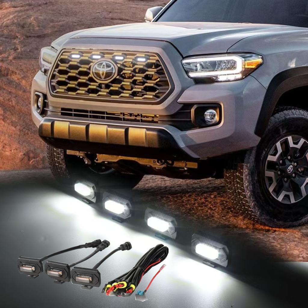 New Tacoma Front Grille Lights TACOMA TRAD Sports Version Off-road Version Front Grille Small Yellow Lights