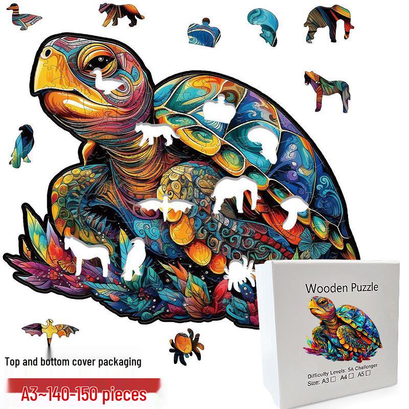 Irregular Animal Dog Penguin Wooden Puzzle in Stock