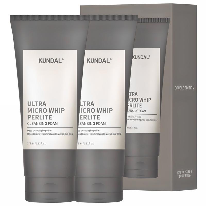 Kundal Ultra Micro Whip Perlite Cleansing Foam, 175ml, 2 pcs