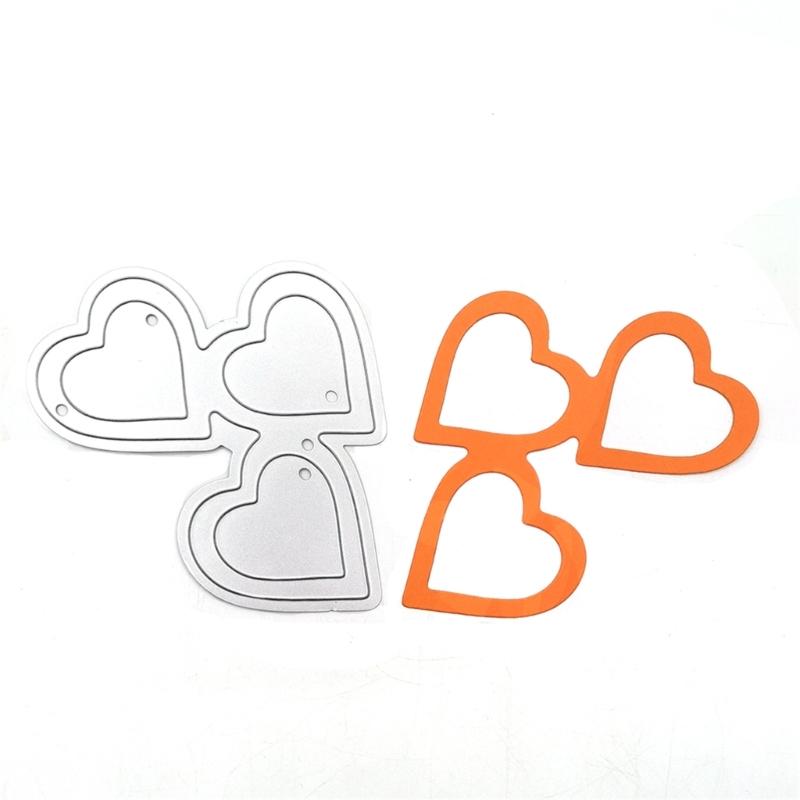 Heart Metal Die Cuts Wedding Cutting Dies Cut Stencils for DIY Embossing Paper Valentines Day Scrapbooking Decorations