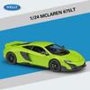 Welly 1:Modello di auto in lega McLaren 675LT in scala 24 Diecast Metallo Veicoli Giocattolo Modello di auto Collezione Alta Simulazione Regali per bambini