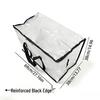 Clear PE Moving Bag with Card Slot, Large Capacity, Reinforced and Durable