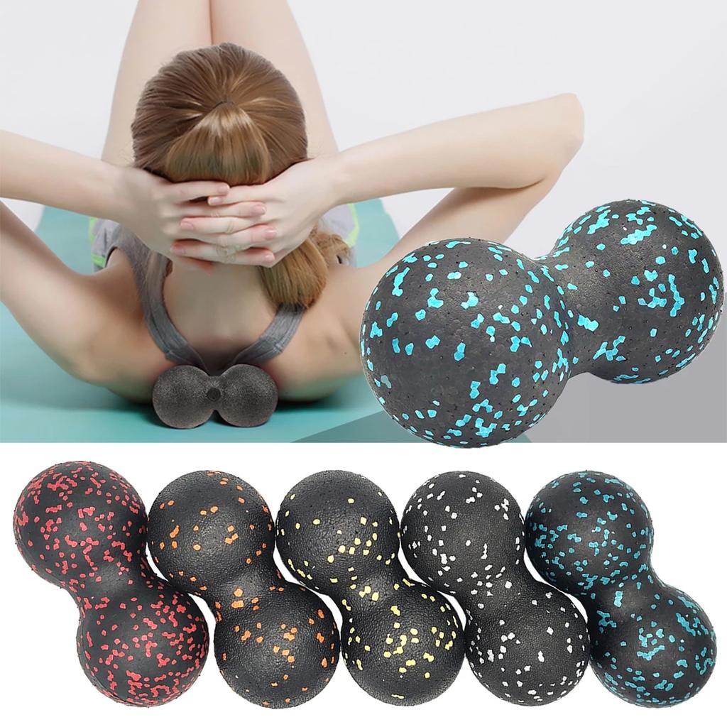 Massage Ball Double Lacrosse Ball Mobility  Peanut Ball for Self-Myofascial Release Deep Tissue Massage Tool