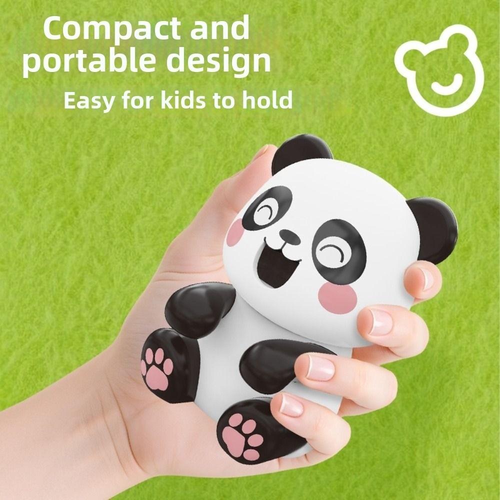 USB Rechargeable Clip-On Mini Food Cooling Fan Brown Bear Handheld Fan for Coffee Tea Cooling