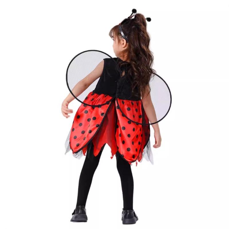 Adorable Bee Ladybug Costume for Kids Cartoon Animal Dress Up Party Outfit