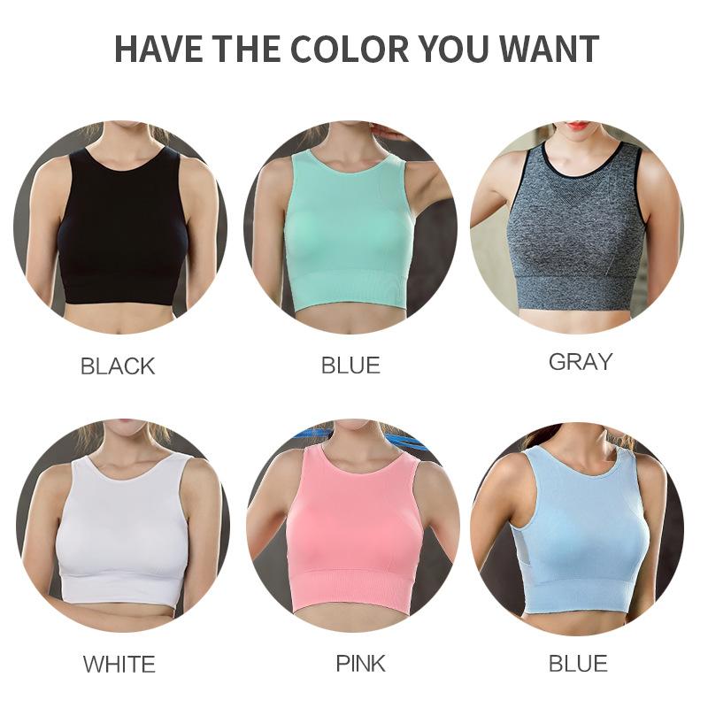 Женский летний однотонный спортивный бюстгальтер бесшовный сетчатый бюстгальтер для бега — фото 3