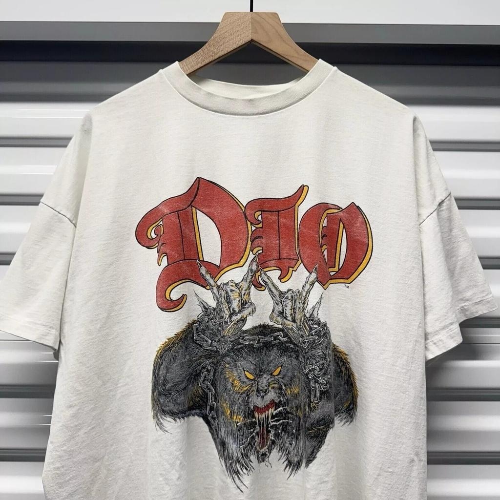 Dio Band 90s Lock Up The Wolves Albums White Unisex T shirt S-5XL WA0911