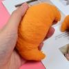TPR Simulation Croissant Squeeze Toy Bread Shape Sensory Stress Relief Toy Decompression Simulated Food Fidget Stress