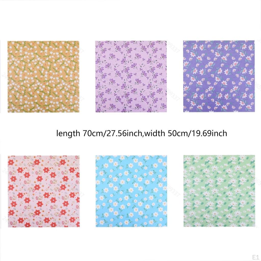 6 Pieces Floral Paper Wrapping Birthday Gift Wrap for Birthdays DIY Crafts Weddings