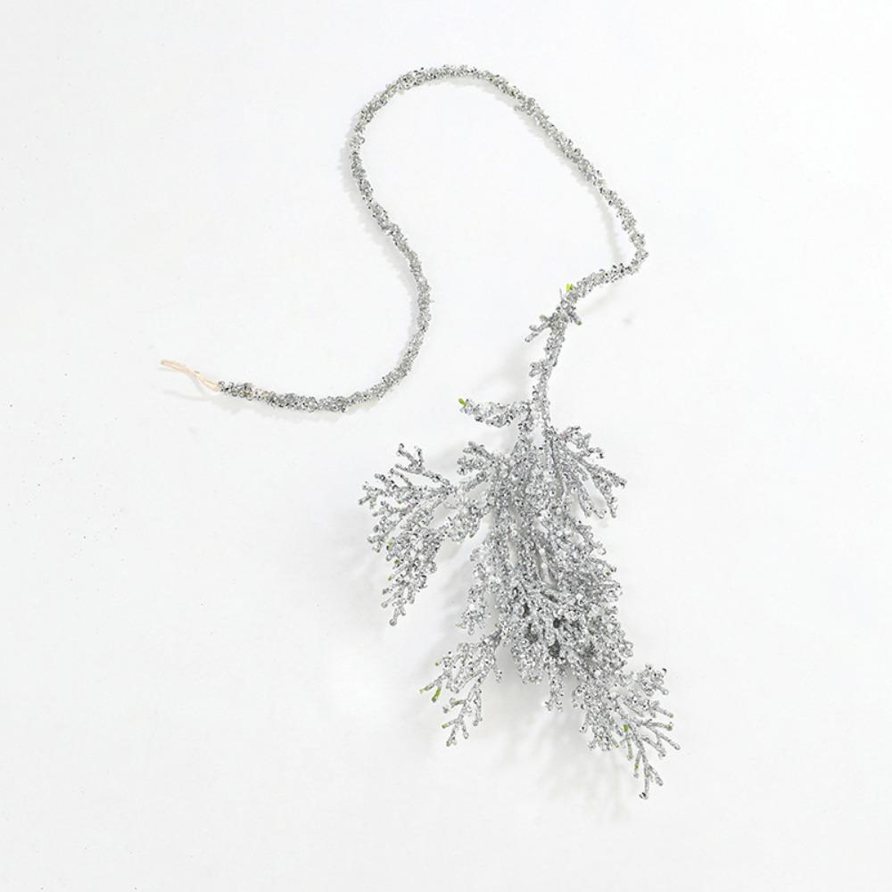 Plastic Cypress Leaves Pendant Simulation Christmas Ornament  Christmas Day