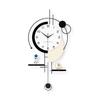 Blorple WM915 Radio-Controlled Pendulum Wall Clock, Stylish and Quiet, Perfect for Room Decor, Bedroom, or Office