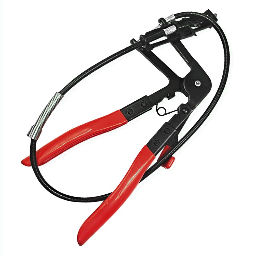 Car Hose Clamping Pliers Bendable Hose Clamps Cable Type Flex Cable Long Clamps Straight Hose Bundle Removal Auto Repair Tools